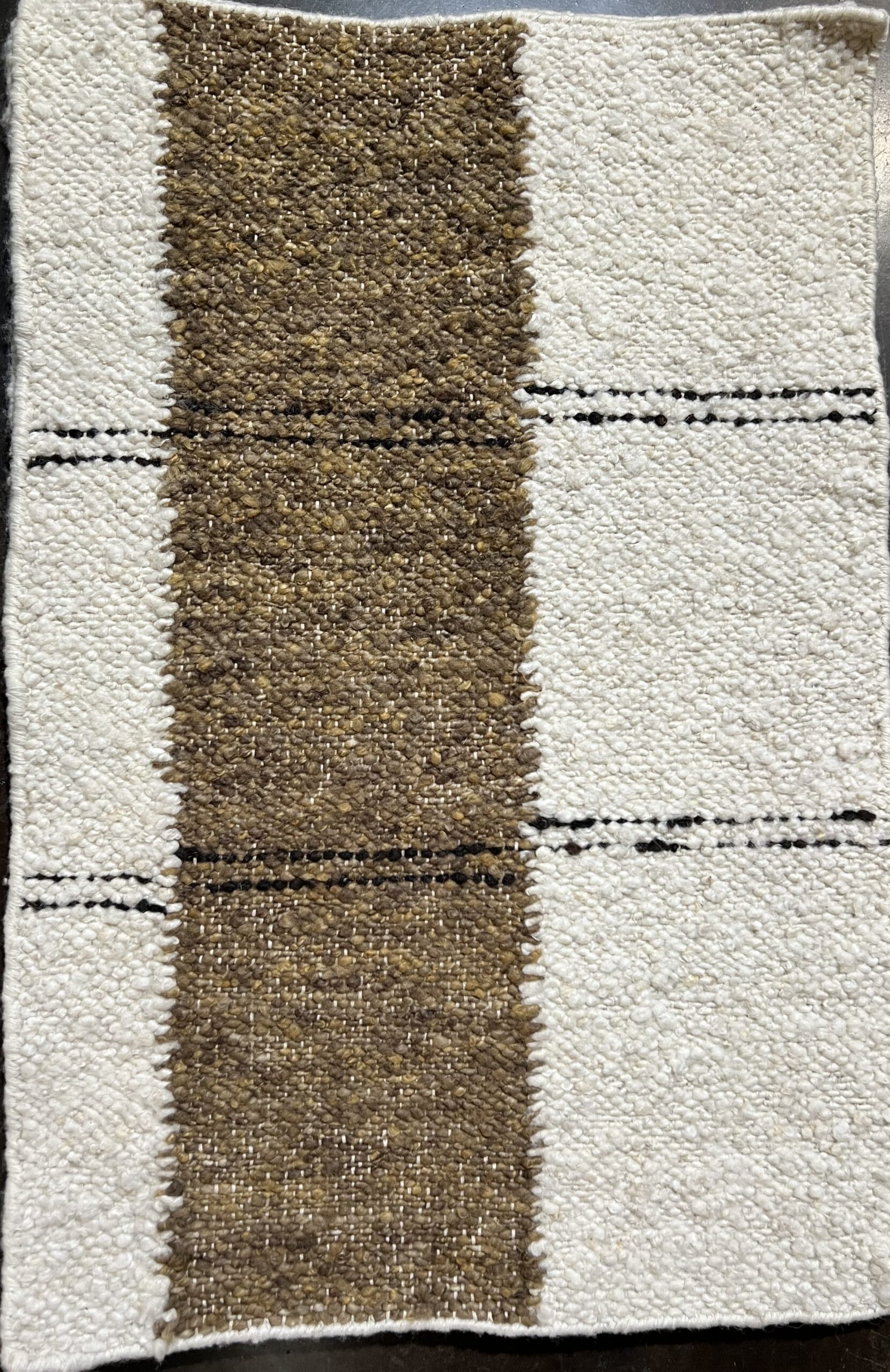 Flat weave rug sample