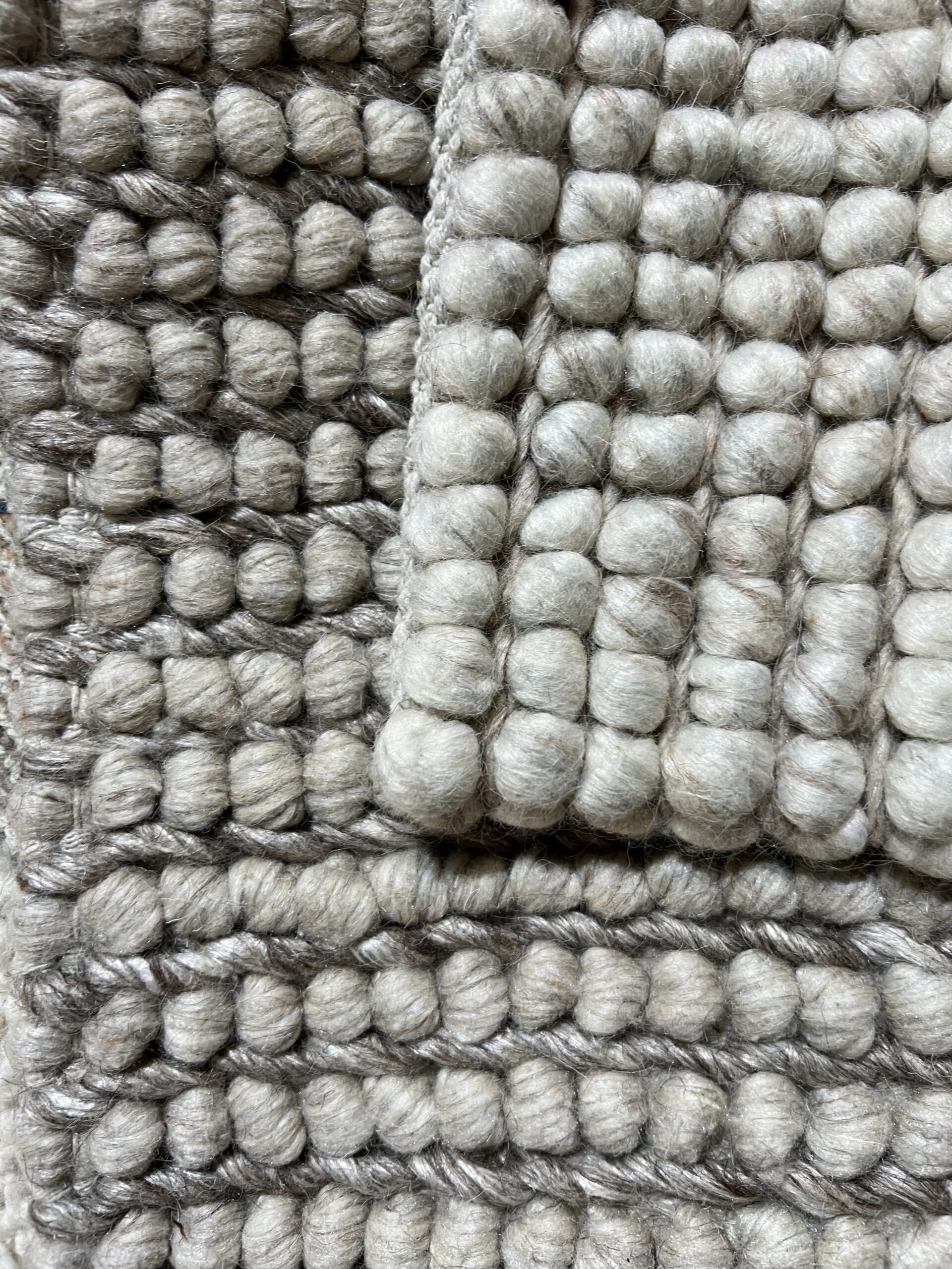 Hand woven rug sample