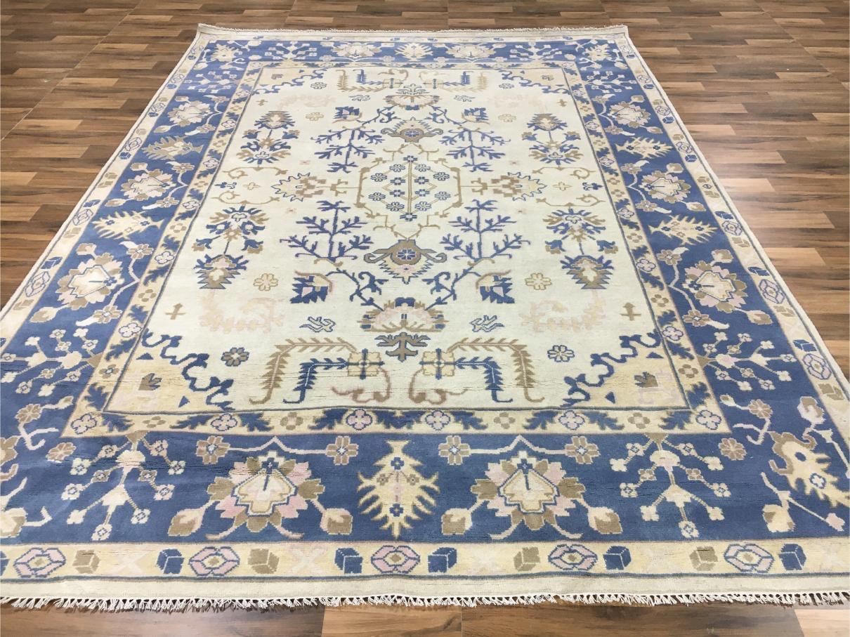 Hand knotted rug sample